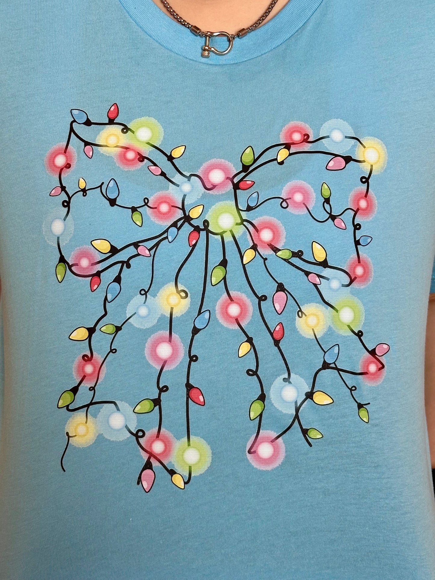 Bow Christmas Lights Tshirt