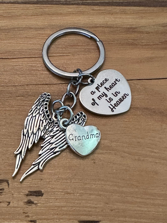 Guardian Angel Grandma Key Chain