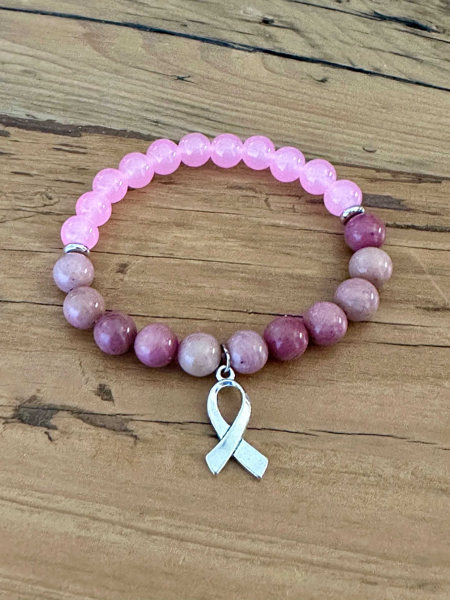 Breast Cancer Ribbon Bracelet